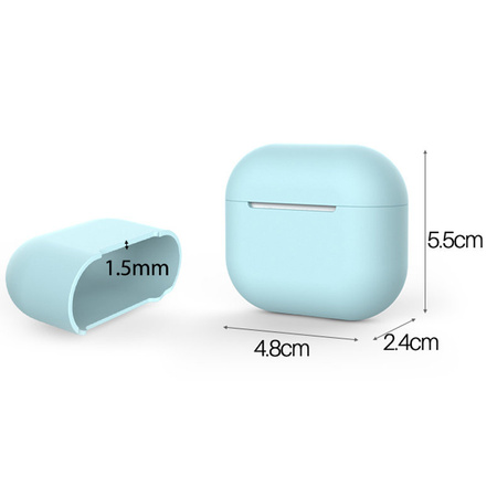 Etui do AirPods 3 silikonowy miękki pokrowiec na słuchawki czarny (case C)