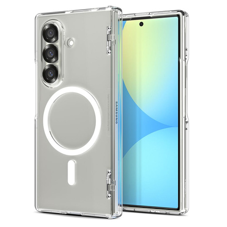 SPIGEN ULTRA HYBRID PRO MAG MAGSAFE GALAXY Z FOLD 7 CLEAR/WHITE