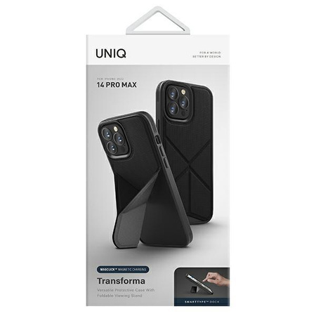 Etui Uniq Transforma na iPhone 14 Pro Max Magclick Charging - czarne