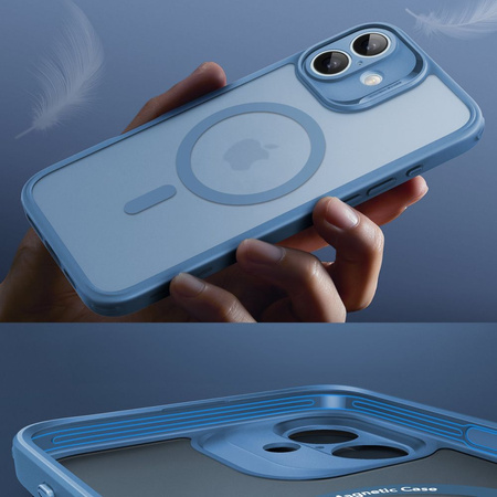 ESR CLASSIC PRO POKROWIEC DO MAGSAFE IPHONE 16 ZESTAW HALOLOCK FROSTED BLUE