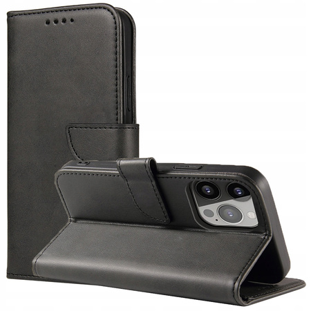 HURTEL ETUI PORTFEL Z KLAPKĄ PODSTAWKĄ DO IPHONE 15 PLUS MAGNET CASE