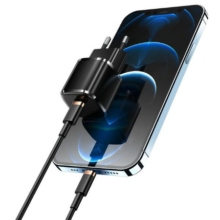 USAMS ŁADOWARKA SIECIOWA 1XUSB-C DO IPHONE 12 13 14 PD20W SZYBKIE ŁADOWANIE