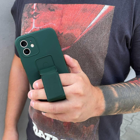 Wozinsky Kickstand Case silikonowe etui z podstawką etui Xiaomi Redmi Note 11 Pro różowe