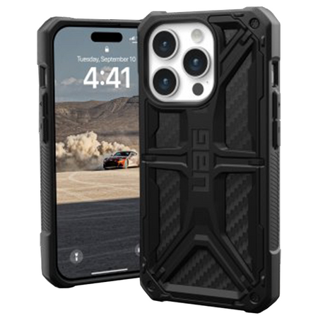 UAG Monarch - obudowa ochronna do iPhone 15 Pro (carbon fiber)