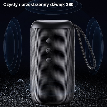 USAMS GŁOŚNIK YC SERIES BLUETOOTH 5.0 10W WODOODPORNY WIRELESS Z LANYARDEM