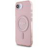 GUESS ETUI IML GLITTER CIRCLE DO IPHONE 16E DO MAGSAFE ELEGANCKIE
