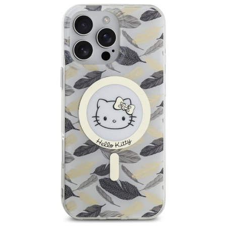 HELLO KITTY ETUI HARDCASE DO IPHONE 16 PRO MAX 6.9 Z DO MAGSAFE GOLDEN