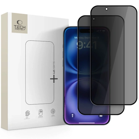 TECH-PROTECT SZKŁO PRYWATYZUJĄCE GLASS SPY+ 2-PACK DO IPHONE 17 AIR