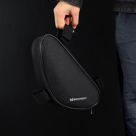 Wozinsky torba rowerowa na ramę roweru 1,5 l czarny (WBB11BK)