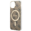 Etui Guess GUHMP14SH4STW na iPhone 14 - brązowe 4G MagSafe