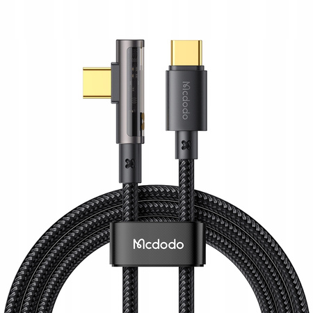  McDodo Kabel Prism, USB-C, kątowy,  szybki, 100W 5A, 1.8M