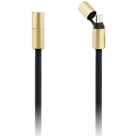 Kabel Guess CBDY 4G Charm USB-C/USB-C    150cm czarny
