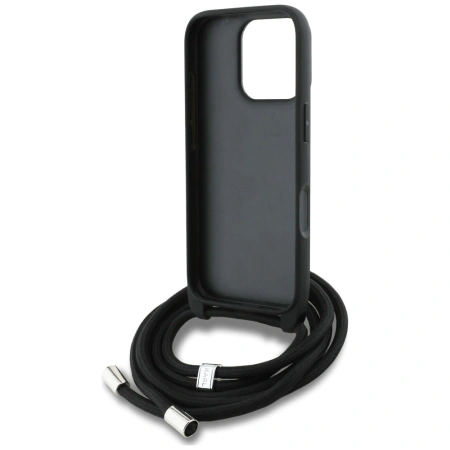 KARL LAGERFELD ETUI CROSSBODY GRAINED PATTERN LOGO DO IPHONE 16 PRO