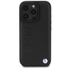 BMW BMHMP16XSLLBK iPhone 16 Pro Max 6.9czarny/black hardcase Leather Hot Stamp MagSafe