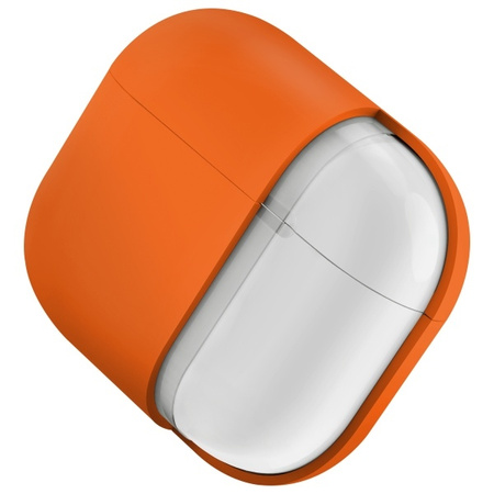 UNIQ etui Nexo AirPods 4 + Ear Hooks     Silicone pomarańczowy/volt orange