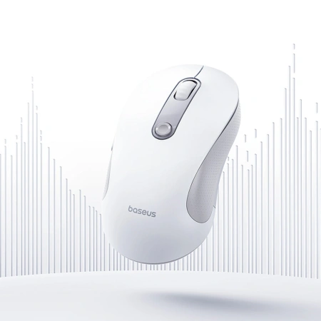 Mysz bezprzewodowa Baseus F02 ergonomiczna Bluetooth - biała