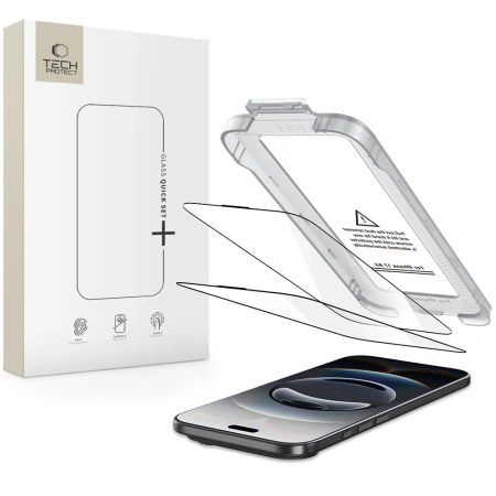 TECH-PROTECT SZKŁO HARTOWANE QUICK SET+ 2-PACK DO IPHONE 17 AIR OCHRONA