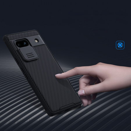 Pancerne etui Google Pixel 7a z osłoną na aparat Nillkin CamShield Pro Case - czarne