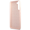 Etui Guess GUHCS23MLSLMGPP S23+ S916 - różowe Silicone Script Metal Logo