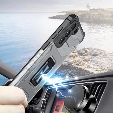 HURTEL CRYSTAL RING CASE ETUI PANCERNE DO SAMSUNG GALAXY S22+ MAGNETYCZNY