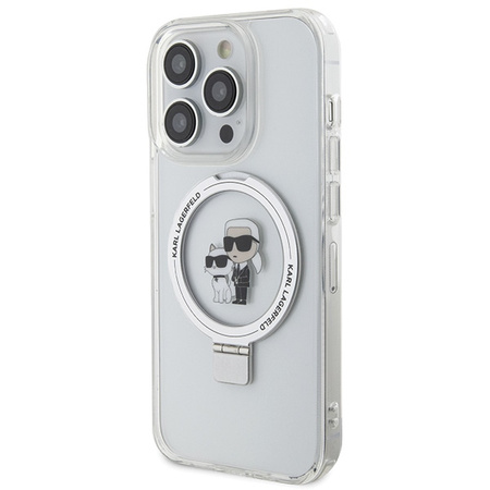 KARL LAGERFELD ETUI DO IPHONE 15 PRO MAX 6,7 HARDCASE RING STAND