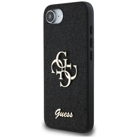 GUESS ETUI FIXED GLITTER BIG 4G DO IPHONE 16E POKROWIEC TPU WYSOKA OCHRONA