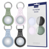 DUX DUCIS ZESTAW 4X SILIKONOWE ETUI BRELOK CASE DO APPLE AIRTAG ZAWIESZKA