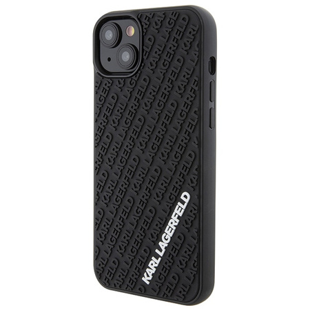KARL LAGERFELD POKROWIEC DO IPHONE 15 PLUS 14 PLUS 6.7 HARDCASE RUBBER LOGO