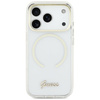 Etui Guess IML Script Metal MagSafe do iPhone Air przezroczysty