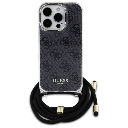 GUESS POKROWIEC CROSSBODY CORD DO IPHONE 16 PRO MAX 6.9 Z LOGO HARD CASE 4G