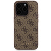 Zestaw Guess GUBPM5P15L4GEMGW iPhone15 Pro 6.1 hardcase + Powerbank 5000mAh MagSafe brązowy/brown 4G Metal Logo
