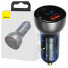 BASEUS ŁADOWARKA SAMOCHODOWA Z WYŚWIETLACZEM 65W 5A QC3.0 DO TELEFONÓW USB