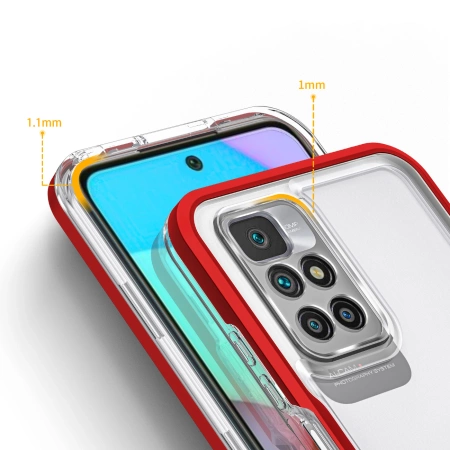 HURTEL ETUI CLEAR 3IN1 DO XIAOMI REDMI 10 Z RAMKĄ OCHRONA PRZED UDERZENIAMI