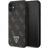 Etui Guess 4G Triangle Metal Logo na iPhone 11 / XR - czarne