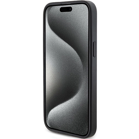 Etui Guess 4G Triangle Metal Logo na iPhone 14 Pro Max - czarne