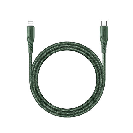 Kabel do telefonu, komputera, Mcdodo USB-C USB typ C, do iphone PD 20W 1,2M zielony