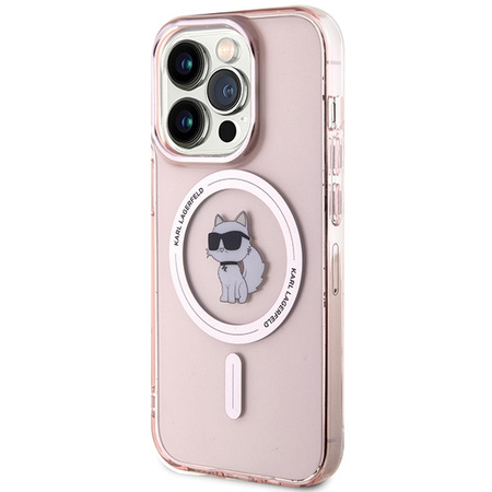 KARL LAGERFELD ETUI TRANSPARENTNE DO IPHONE 15 PRO 6,1 DO MAGSAFE CHOUPETTE
