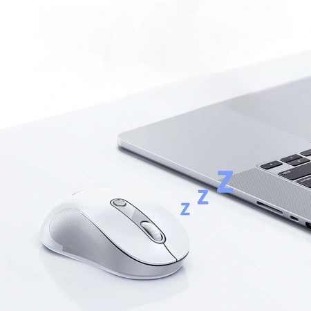 Mysz bezprzewodowa Baseus F02 ergonomiczna USB 2.4GHz - biała