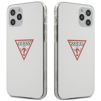 Guess GUHCP12MPCUCTLWH iPhone 12/12 Pro 6,1" biały/white hardcase Triangle Collection