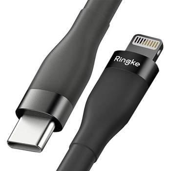 Ringke kabel USB-C - Lightning 480Mb/s 20W 1.2m czarny (CB60112RS)