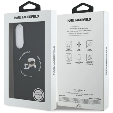 KARL LAGERFELD ETUI SILIKONOWE DO SAMSUNG GALAXY S25 EDGE MAGSAFE HEADS