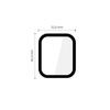 SZKŁO HYBRYDOWE TECH-PROTECT GLASS FLEX+ 2-PACK APPLE WATCH 4 / 5 / 6 / SE 1 / 2 / 3 (40MM) BLACK