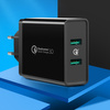 Ugreen ładowarka sieciowa 2xUSB-A 36W QC3.0 czarna (CD161)