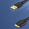 Ugreen kabel przewód USB-A 3.0 - Micro USB-B SuperSpeed 5Gb/s 1m czarny (US130)