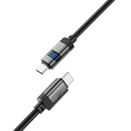 ACEFAST KABEL USB-C DO USB-C Z WYŚWIETLACZEM 66W 1.2M DO ŁADOWANIA S10 S20