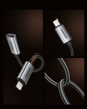 INNOSTYLE PRZEJŚCIÓWKA ADAPTER LIGHTNING USB-C OTG 3A DO IPHONE 11 12 13 14