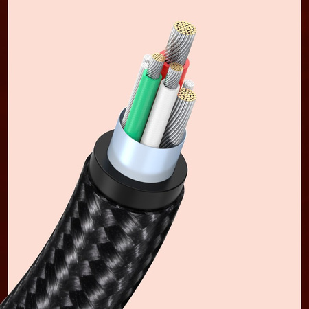 Ugreen kątowy kabel przewód z bocznym wtykiem USB - USB Typ C 5 A Quick Charge 3.0 AFC FCP 0,5 m czarny (70431 US313)