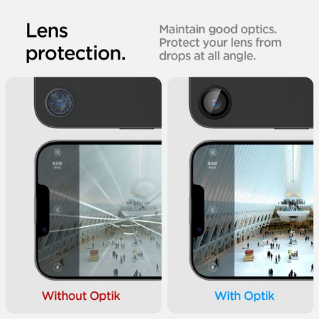 SPIGEN OSŁONA APARATU DO IPHONE 16E GLAS.TR EZ FIT CAMERA PROTECTOR 2-PACK