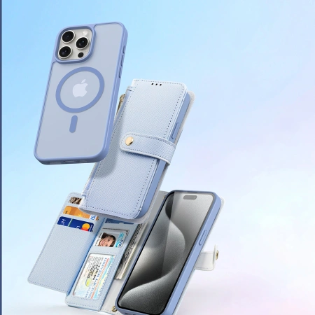 DUX DUCIS ETUI DO IPHONE 15 PRO Z PEWNOŚCIĄ MAGNETYCZNEGO ZAMKNIĘCIA
