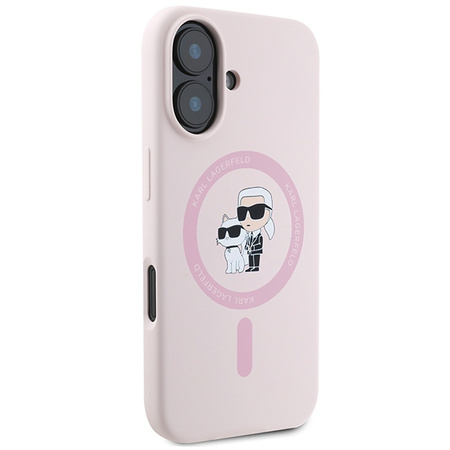 KARL LAGERFELD KLHMP16SSCMKCRHP ETUI DO MAGSAFE DO IPHONE 16 6.1 SILIKONOWE